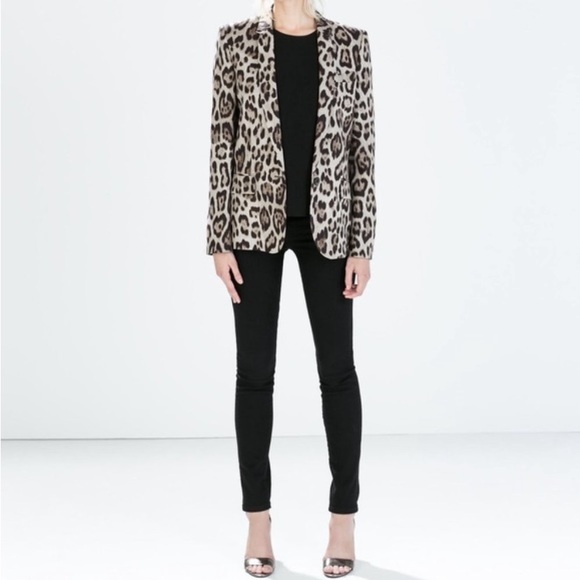 Zara set - Animal Print Blazer and Pant - Picture 2 of 12